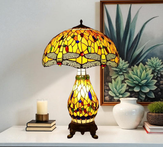 CDH 12" Tiffany Table Lamp with 30cm Shade (12076C)