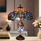 CDH 18" XLARGE Tiffany Mother-Daughter Vase Lamp 43cm Shade (15100)
