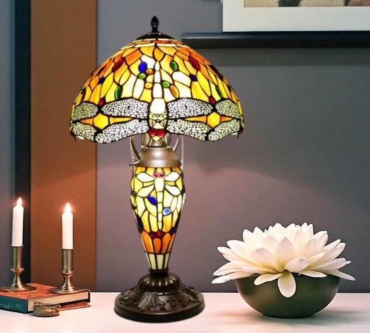 CDH 12" Tiffany Table Lamp with 30cm Shade (12076CS)