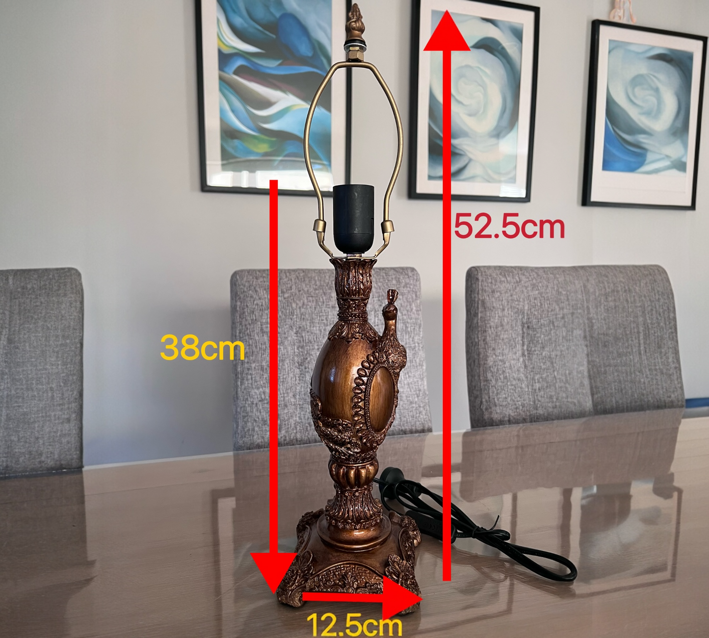 CDH Tiffany Table Lamp base 52.5cm high (17001)