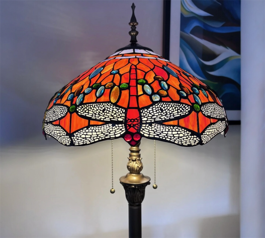CDH Tiffany Floor Lamp (23001) 16" 40CM Shade