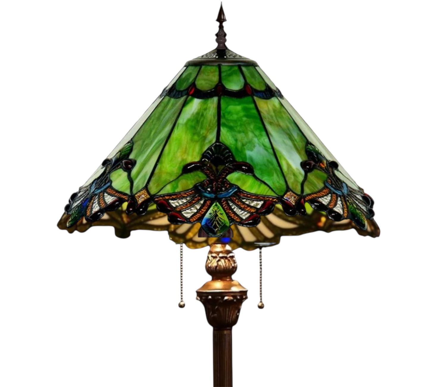 CDH Tiffany Floor Lamp (16001) 16" 40CM Shade