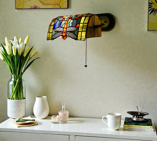 CDH Tiffany Wall Lights with 26cm Shade (12062W)