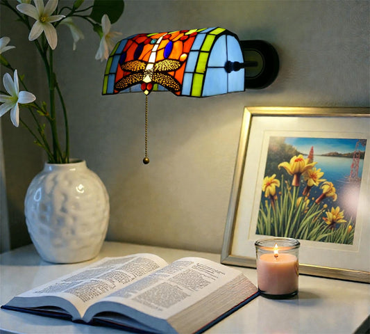 CDH Tiffany Wall Lights with 26cm Shade (12062AW)