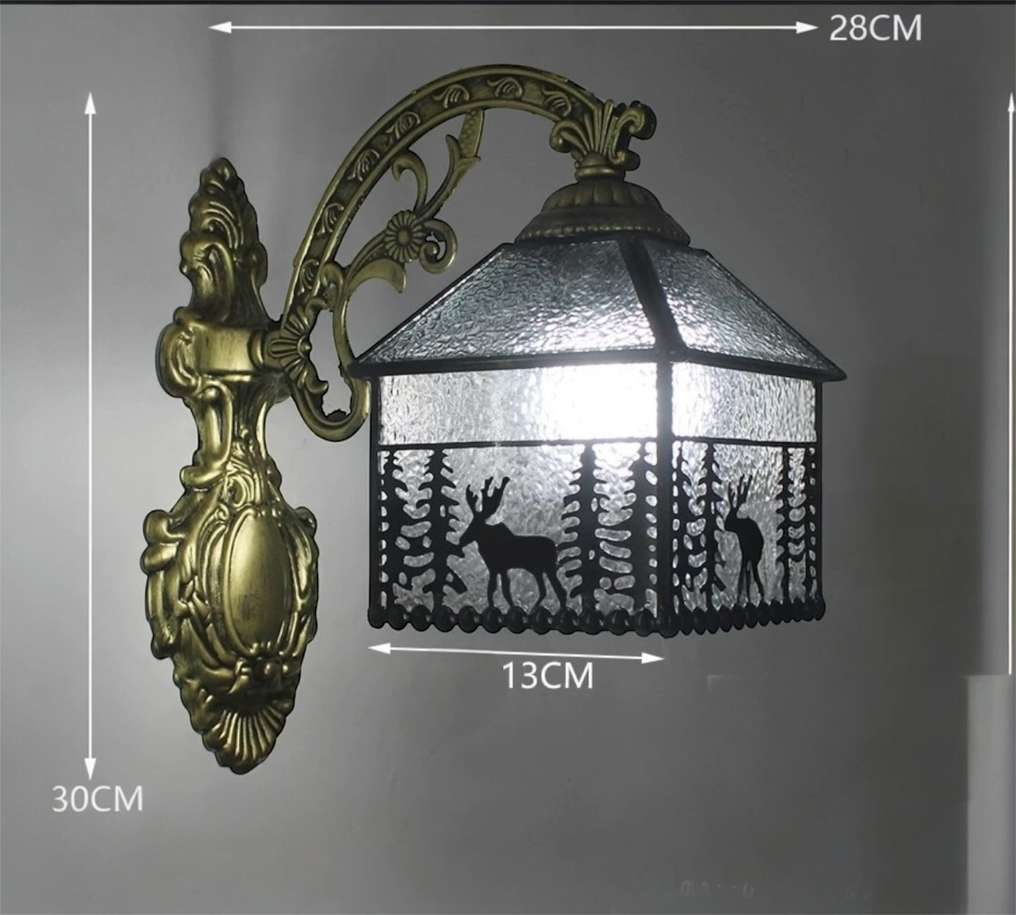 CDH Tiffany Wall Lights with 13cm Shade (15014Q)