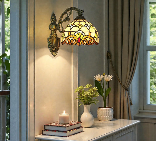 CDH Tiffany Wall Lights with 20cm Shade (12025Q2)