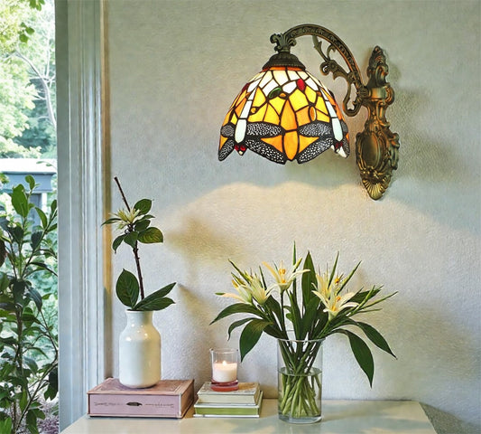 CDH Tiffany Wall Lights with 20cm Shade (12035Q)