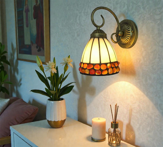 CDH Tiffany Wall Lights with 14cm Shade (26004BW)