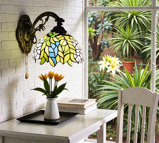 CDH Tiffany Wall Lights with 20cm Shade (16039W)