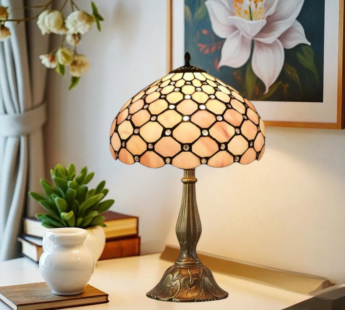 CDH 12" Tiffany Table Lamp (12021F)