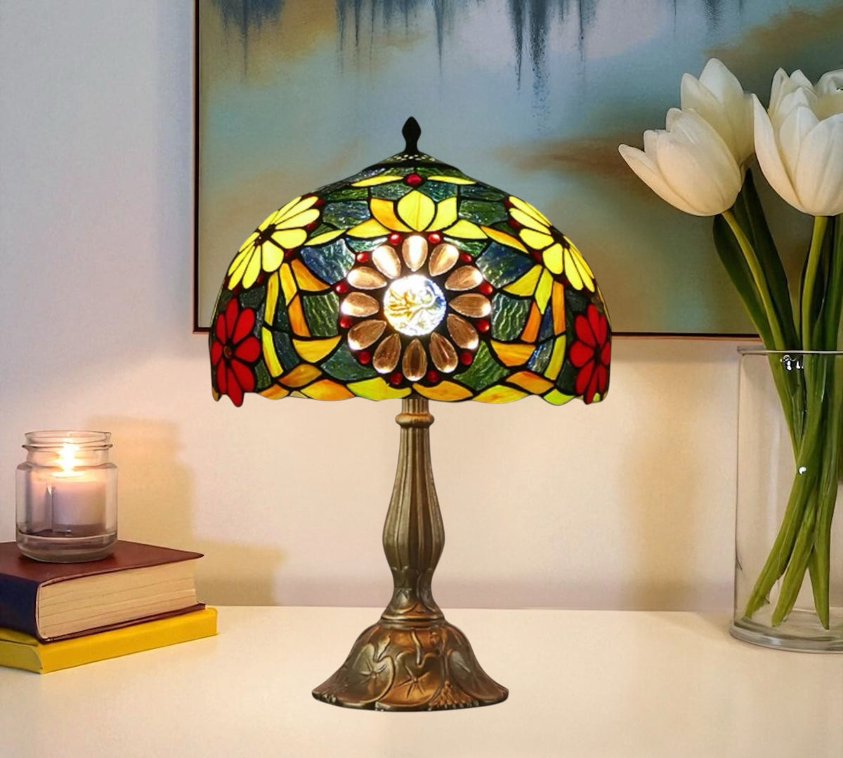 CDH 12" Tiffany Table Lamp (12100)