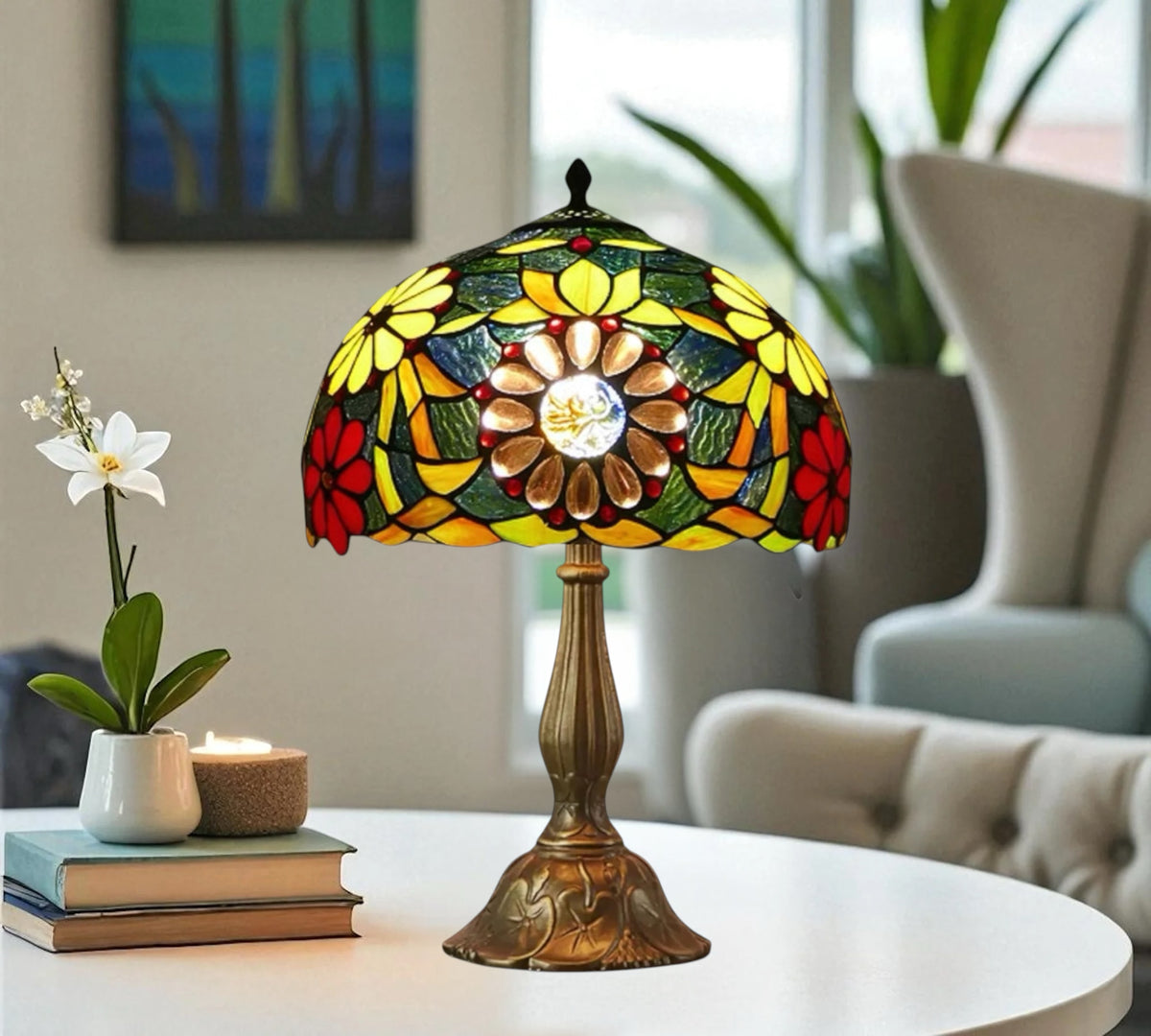 CDH 12" Tiffany Table Lamp (12100)