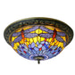 CDH 16" Tiffany Style Flush Mount Ceiling Lights with 40cm Shade (16117CM)