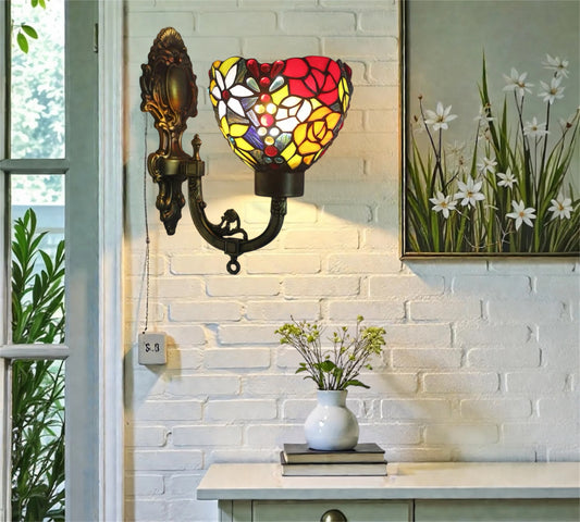 CDH Tiffany Wall Lights with 16cm Shade (16114QW)