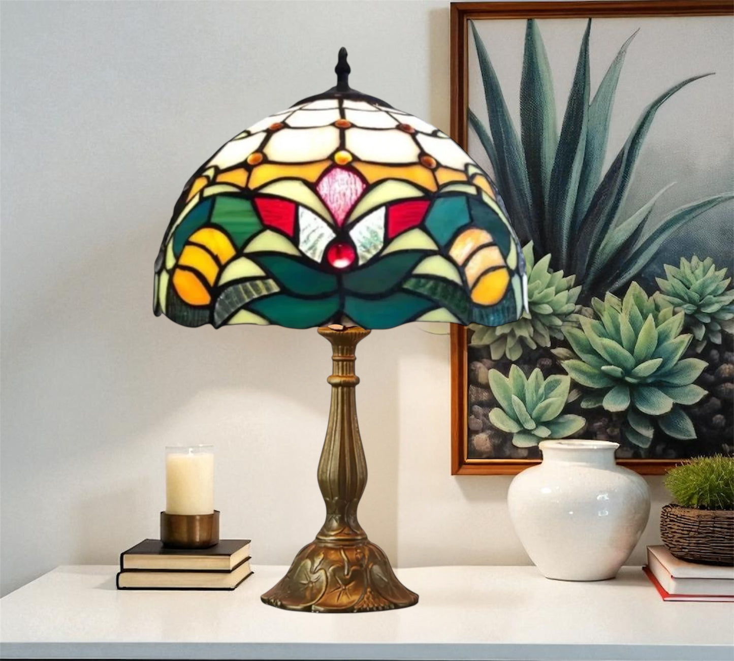 CDH 12" Tiffany Table Lamp (12718)