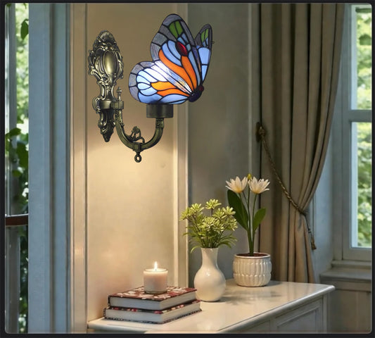 CDH Tiffany Wall Lights with 15cm Shade (26016WB)