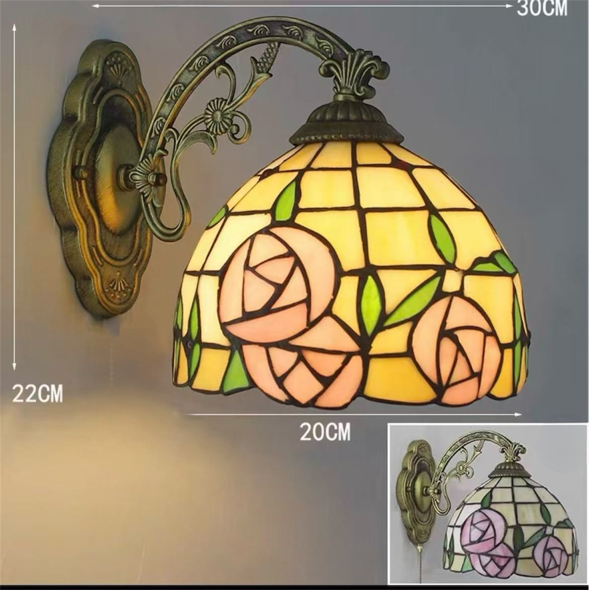 CDH Tiffany Wall Lights with 20cm Shade (11004W)