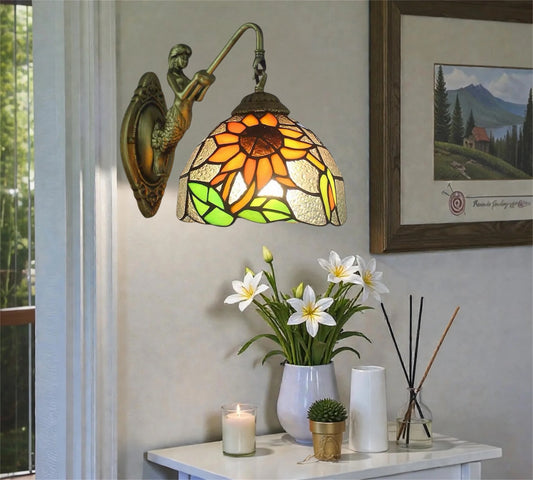 CDH Tiffany Wall Lights with 20cm Shade (12068W)