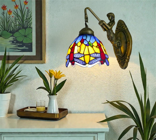 CDH Tiffany Wall Lights with 15cm Shade (12033Q)