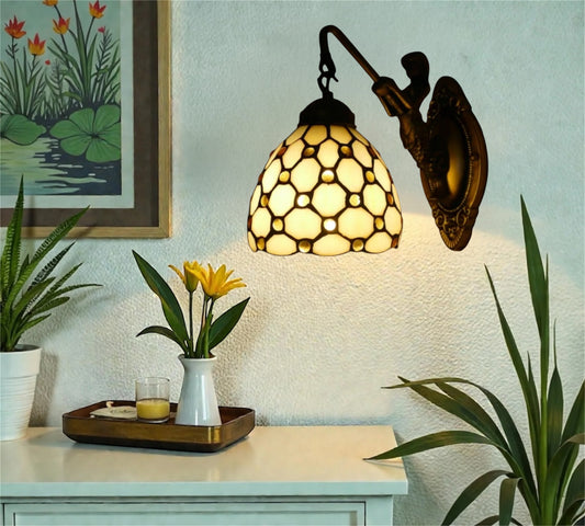 CDH Tiffany Wall Lights with 15cm Shade (12021Q)