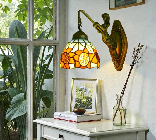 CDH Tiffany Wall Lights with 15cm Shade (12702Q)