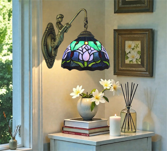 CDH Tiffany Wall Lights with 20cm Shade (12009W)