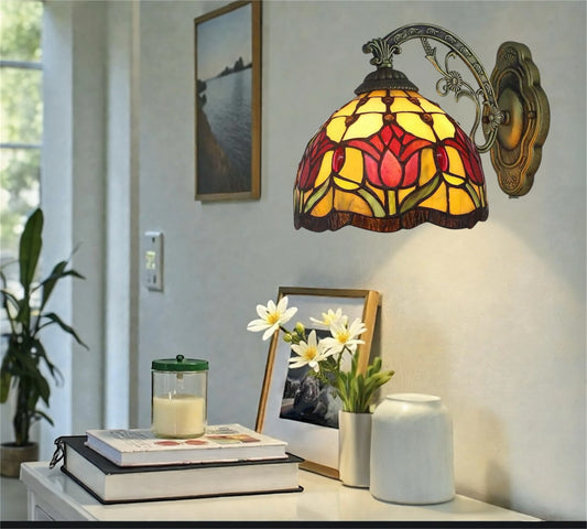 CDH Tiffany Wall Lights with 20cm Shade (12009RW)