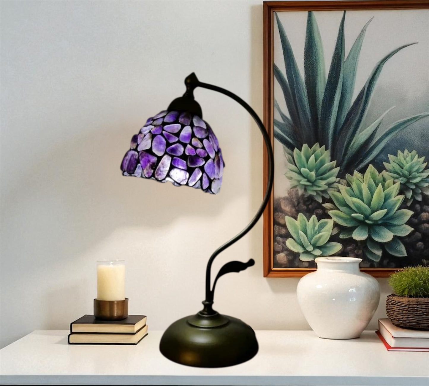 CDH Tiffany Table Lamp with 15cm Shade (26002P)