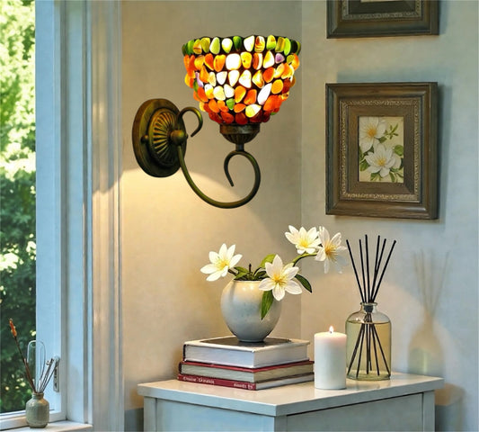 CDH Tiffany Wall Lights with 16cm Shade (26002RW)