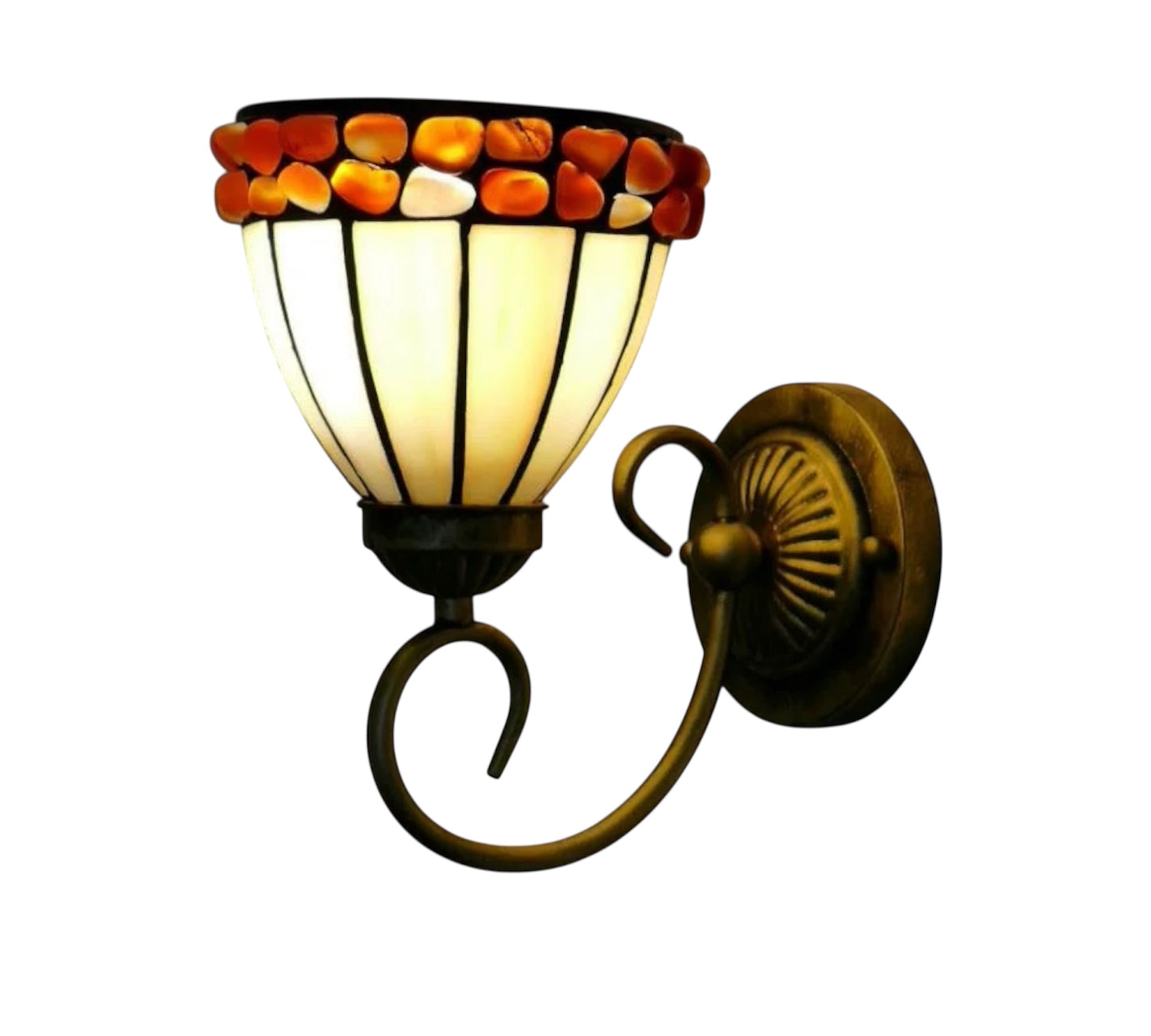 CDH Tiffany Wall Lights with 14cm Shade (26004BW)