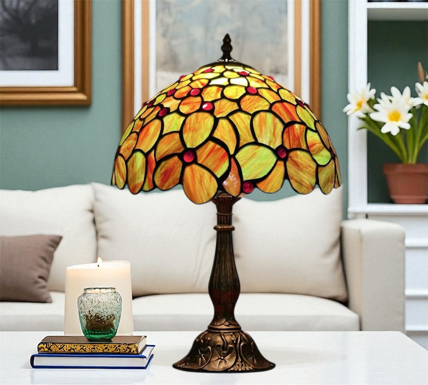 CDH 12" Tiffany Table Lamp (12007）