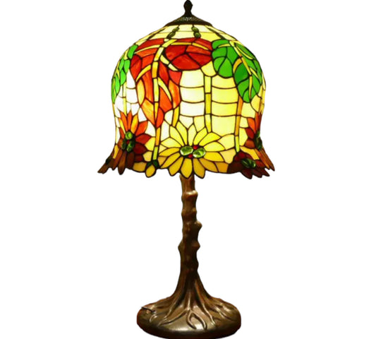 CDH 14" Tiffany Sunflower Table Lamp 33cm Shade (15076)