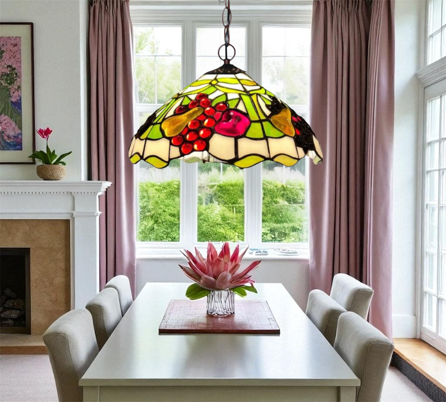 CDH 12" Tiffany Pendant Lamp 30cm shade (12729C)