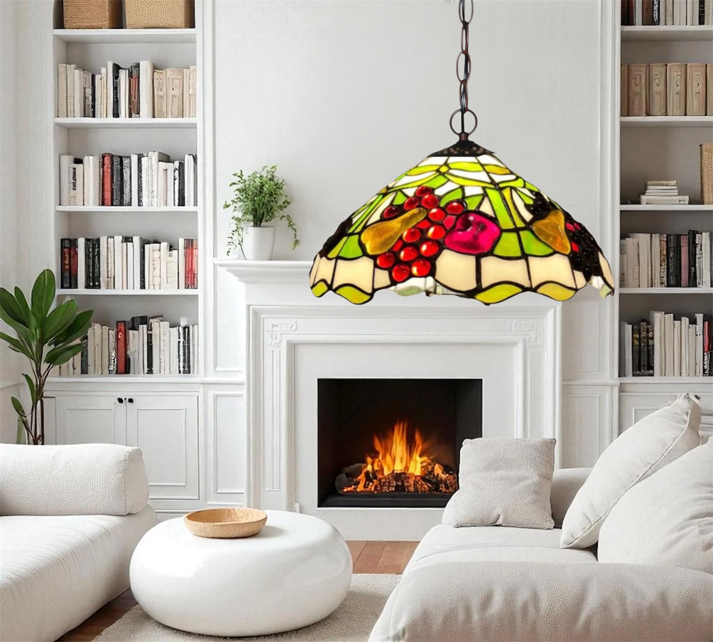 CDH 12" Tiffany Pendant Lamp 30cm shade (12729C)
