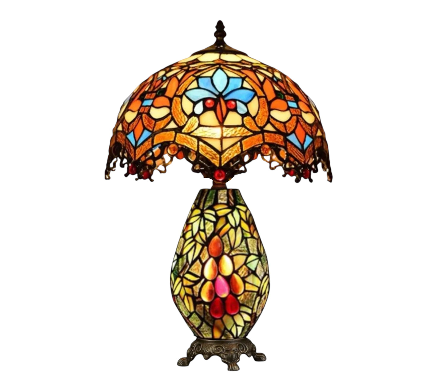 CDH 12" Tiffany Table Lamp (12011A)