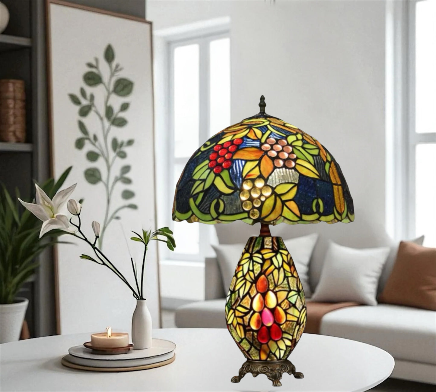 CDH 12" Tiffany Table Lamp (12099A)