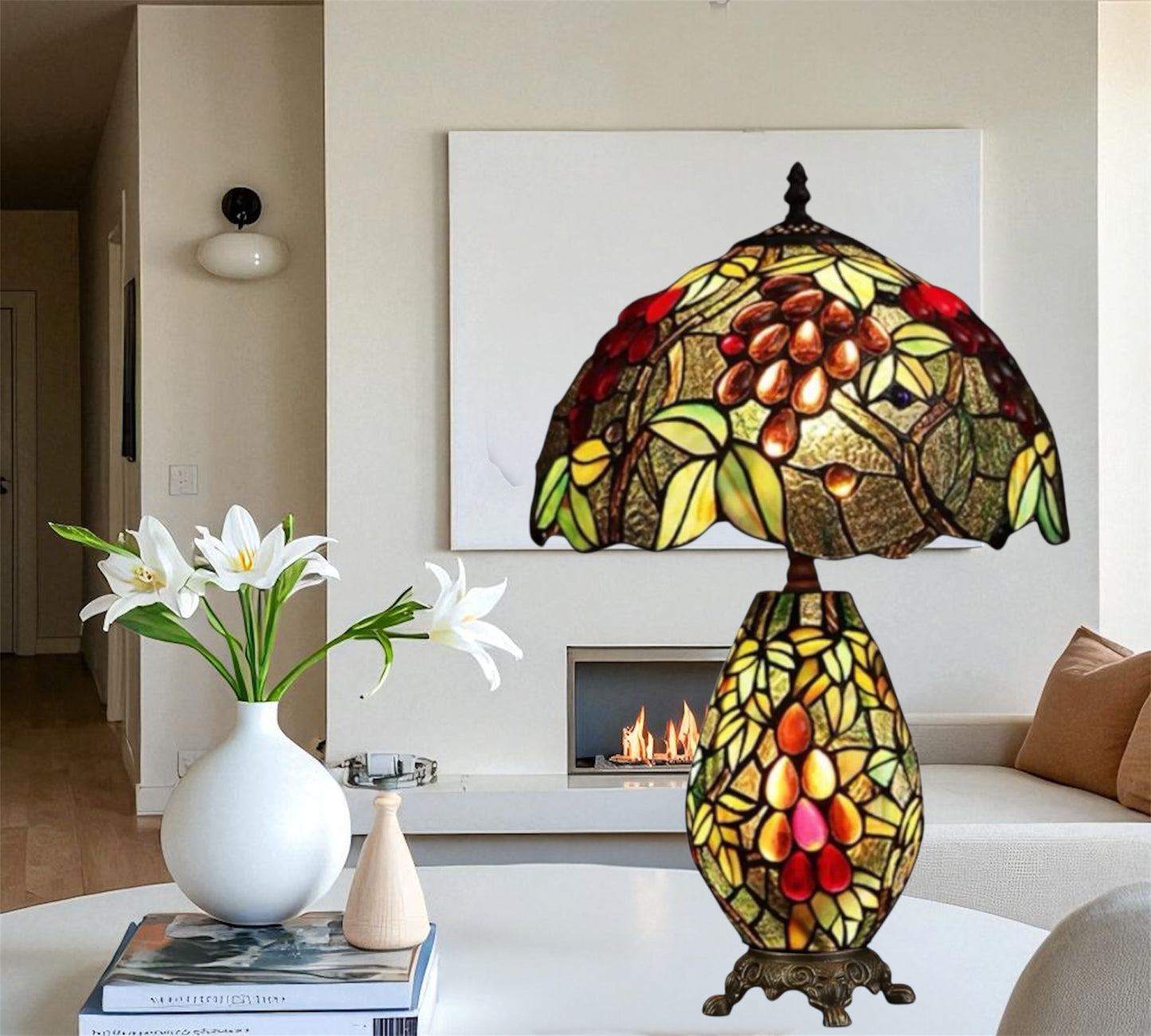 CDH 12" Tiffany Table Lamp (12059A)
