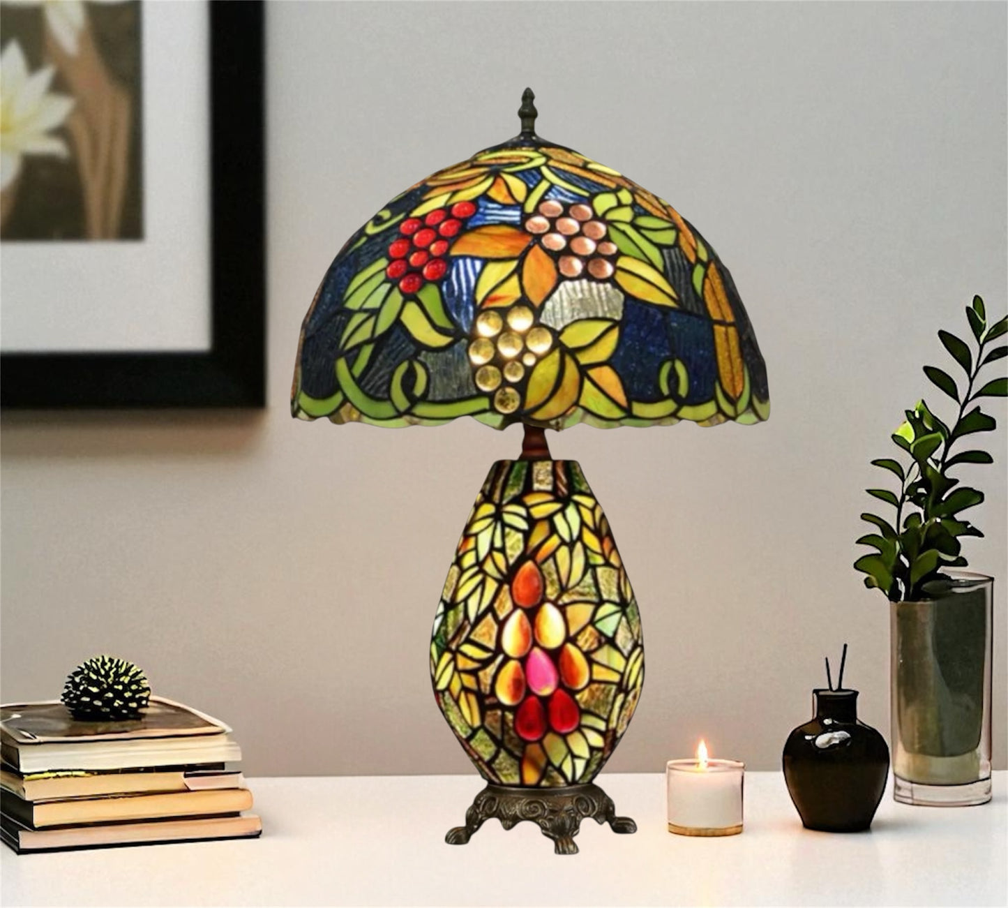 CDH 12" Tiffany Table Lamp (12099A)