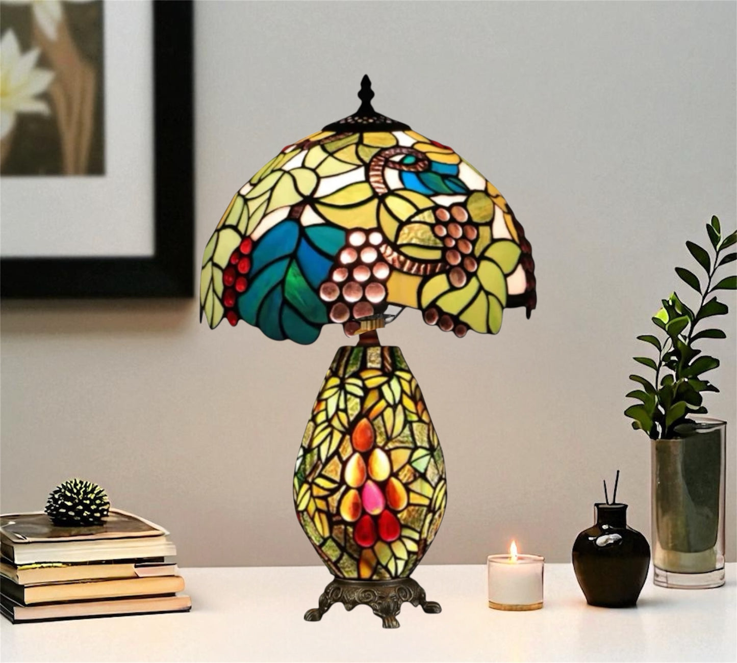 CDH 12" Tiffany Table Lamp (12090A)