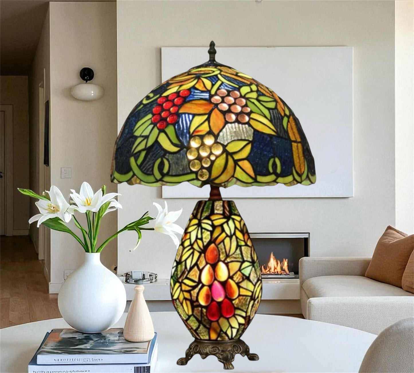 CDH 12" Tiffany Table Lamp (12099A)