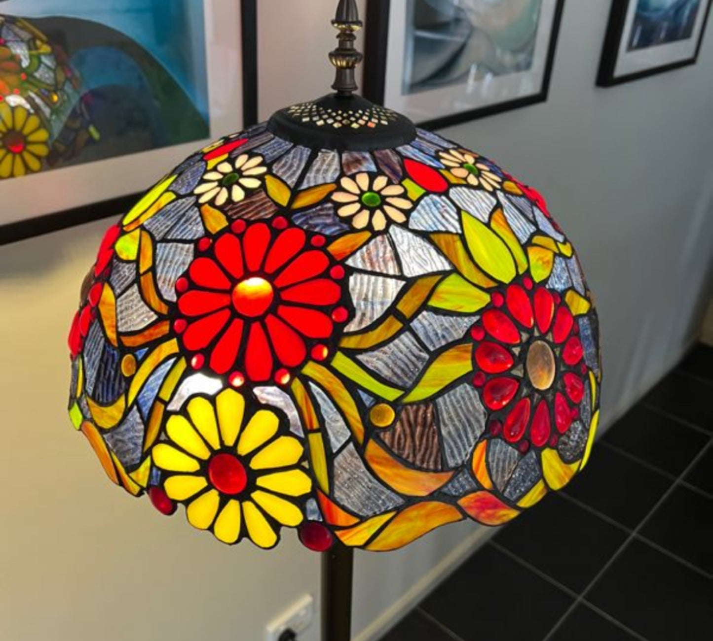 CDH 16" Tiffany Table Lamp 40cm Shade (15028)