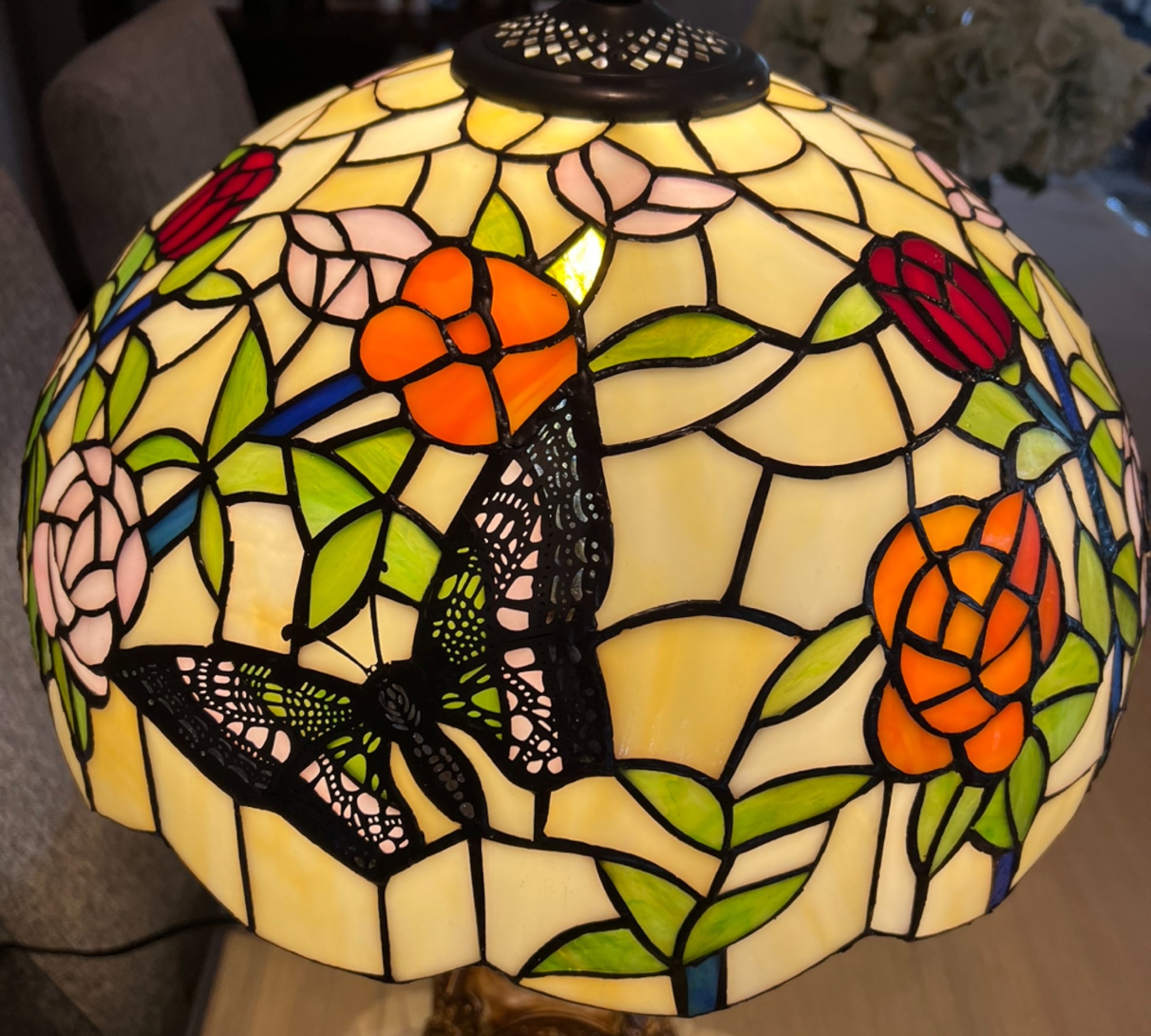 CDH 16" Tiffany Table Lamp 40cm Shade (15044)