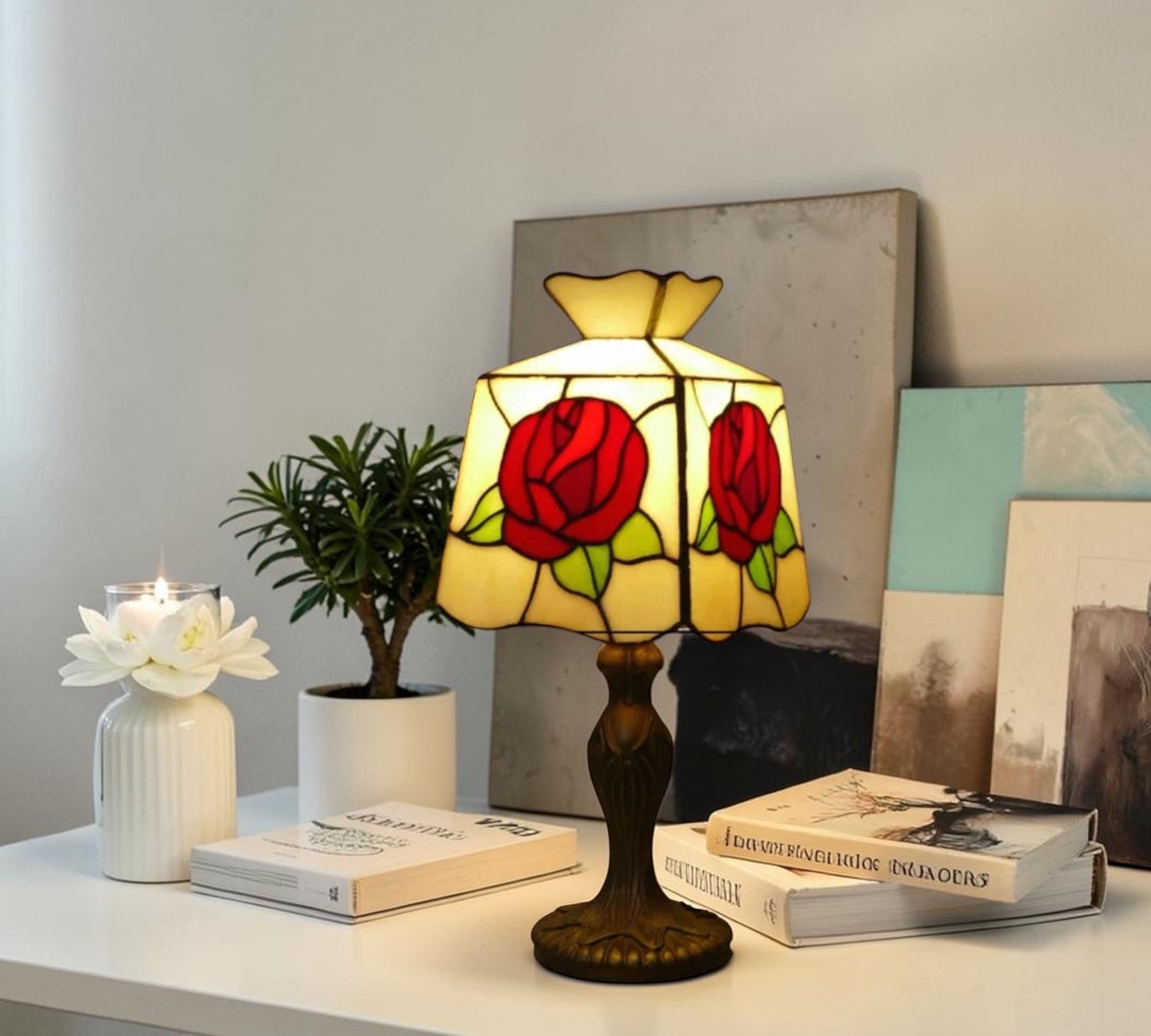 CDH 10" Tiffany Table Lamp with 20cm Shade (12303S)