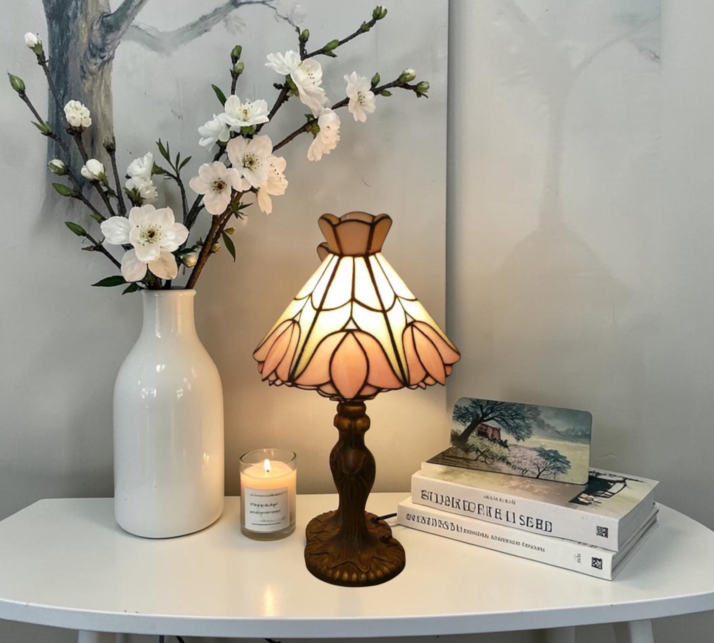 CDH 10" Tiffany Table Lamp with 20cm Shade (12300S)