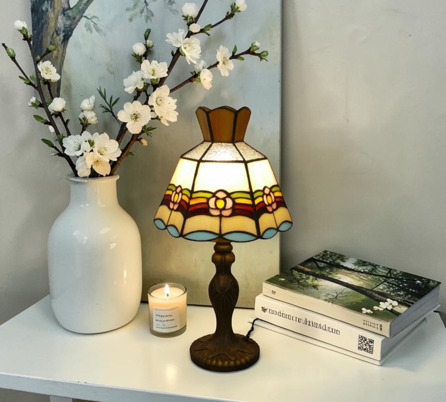 CDH 10" Tiffany Table Lamp with 20cm Shade (12301S)