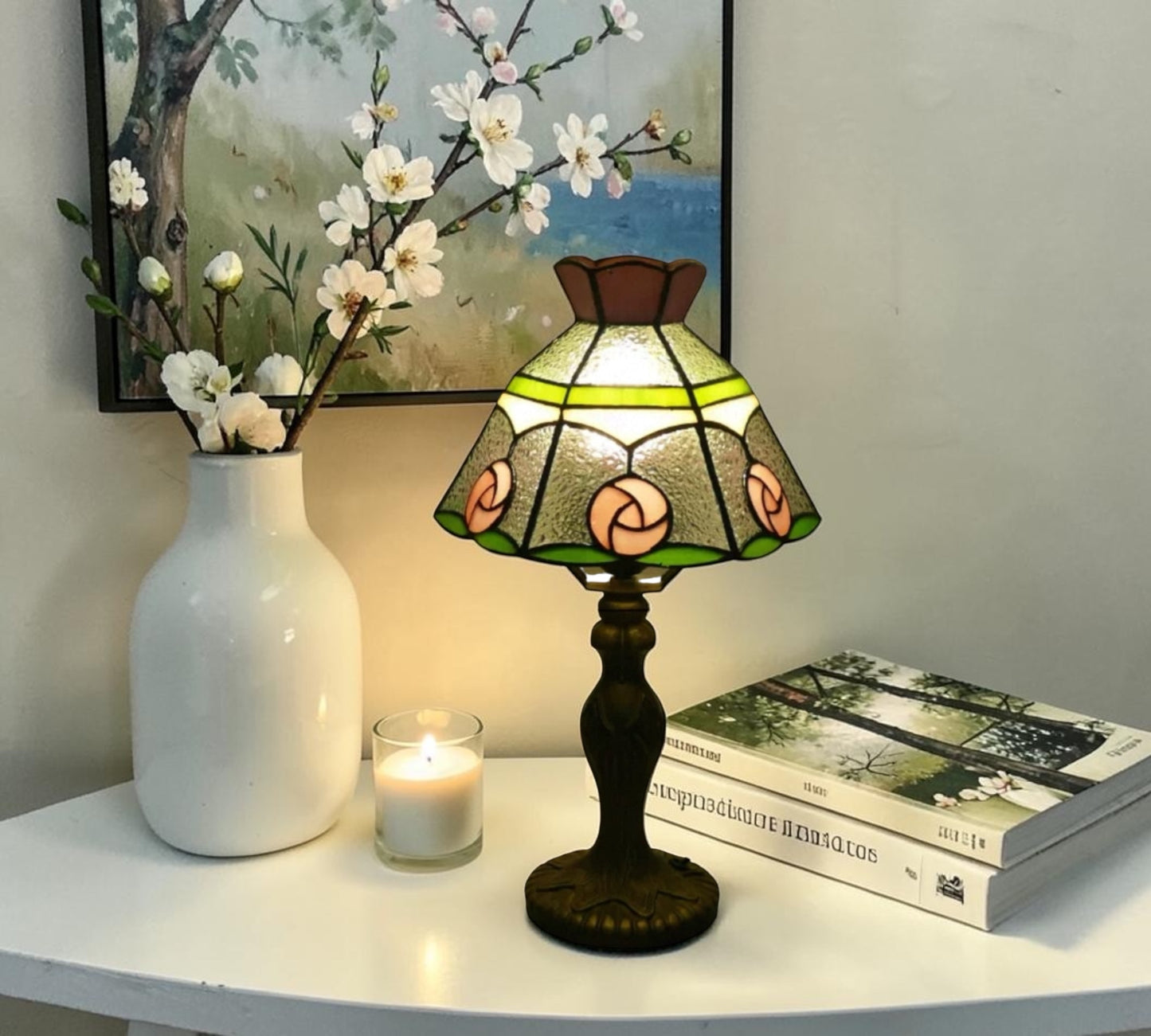 CDH 10" Tiffany Table Lamp with 20cm Shade (12302S)