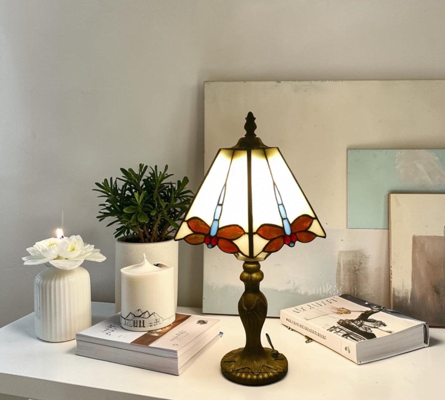 CDH 10" Tiffany Table Lamp with 20cm Shade (12304S)