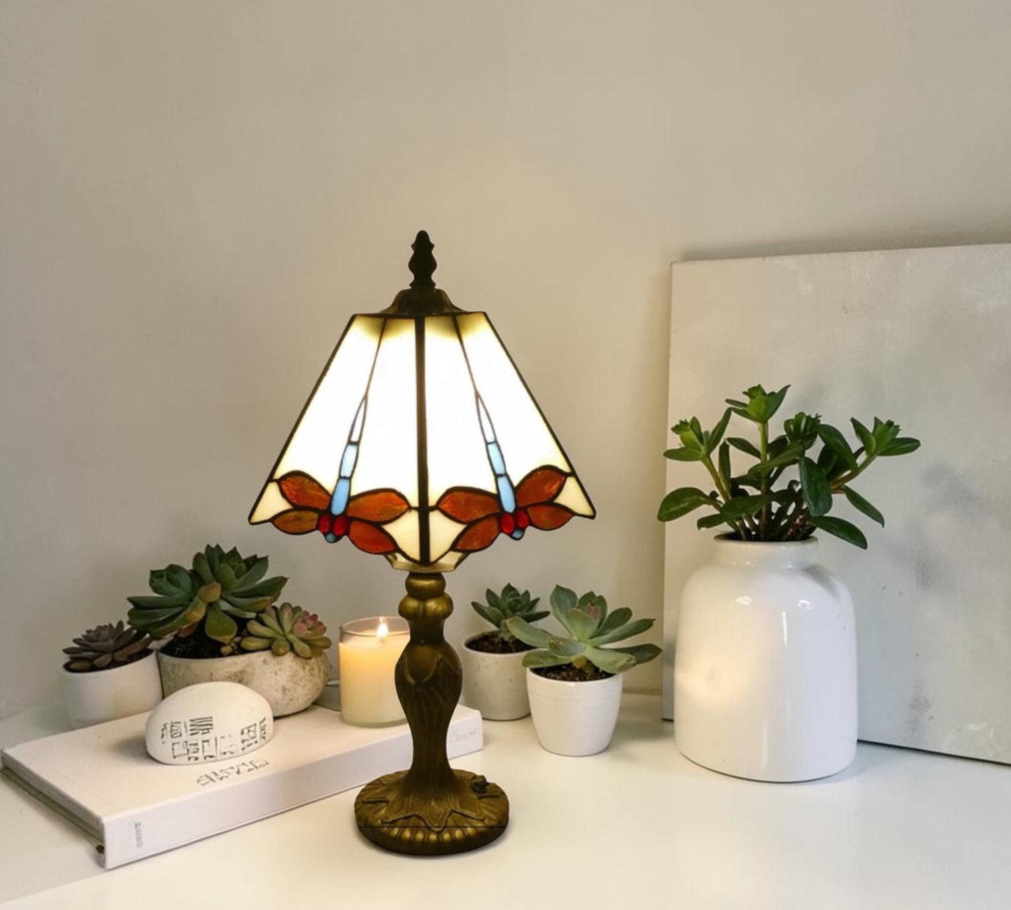 CDH 10" Tiffany Table Lamp with 20cm Shade (12304S)