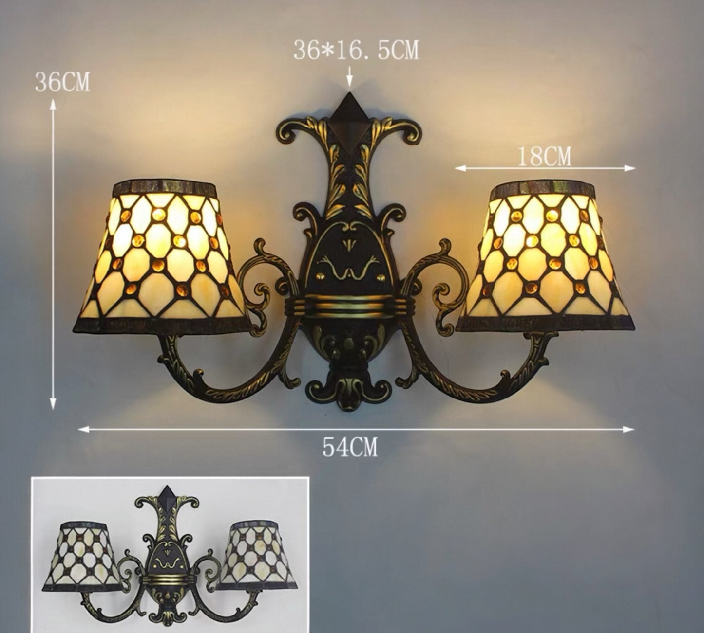 CDH Tiffany Wall Lights (26052W)