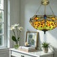 CDH 16" Tiffany Upright Lamp 40cm shade (16034CR)